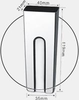 Moule inox à simple rainure pour bâtonnet de crème glacée