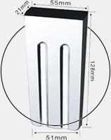 Moule inox à double rainure pour bâtonnet de crème glacée