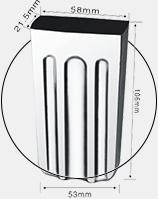 Moule inox multirainures pour crème glacée sur bâtonnets