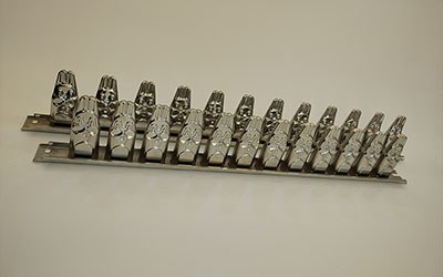 Moule à sucettes glacées en acier inoxydable pour machine à crème glacée Vitaline à 12 cavités